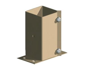 Fencemate 100 x 100 Flush-fit Bolt Down