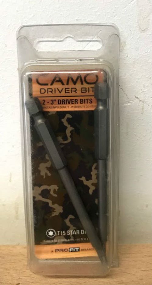 CAMO Driver Bit for Non-Grooved Boards 2 pk