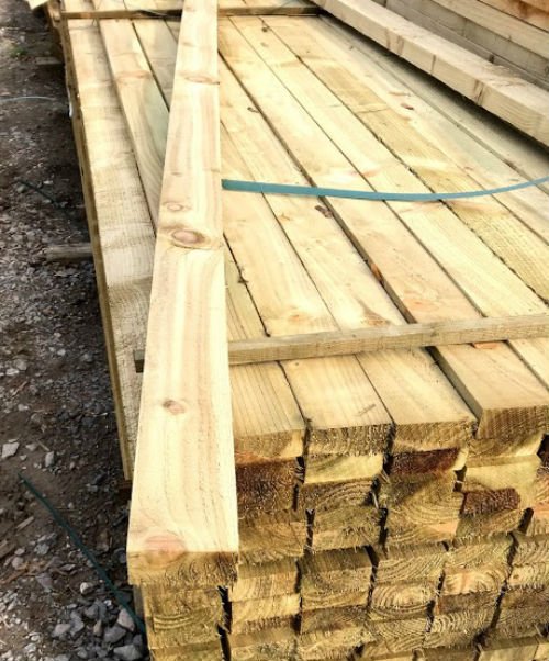 Jump Rails Treated 3.6m 38mm x 88mm fence rail treated