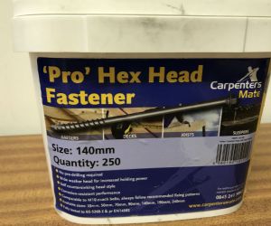 140mm Hex Head Screws (250 per Bucket)