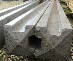 2740 Concrete Slotted Corner Post