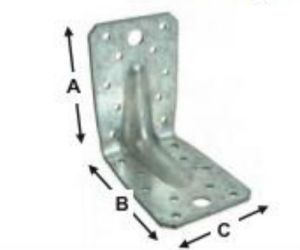 90 x 90 Roofing Angle Brackets Galv