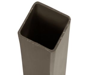 2.4m Sepia Brown Corner post 3" RAL 8014