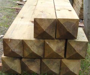 2.4m 175mm x 175mm gate post UC4 treated