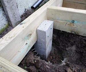 900mm x 100mm x 100mm dekpost