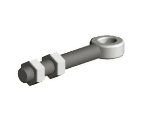 6" Adjustable eye 3/4"