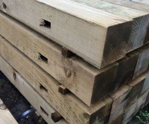 2.4m 100 x 100 3 Mortices for 1.65m FEB