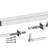 24" Adjustable hinge set galv