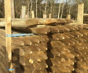 1.80m x 75mm machined UC4 Treated post