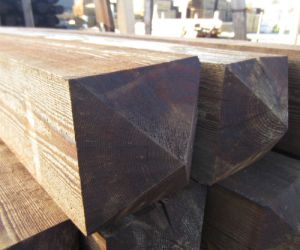 2.4m 200 x 200 Topped 4 Ways CREOSOTE  t