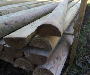 3.66m x 100mm machined half round rail