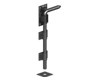 18" Black Drop Bolt Gate Mate